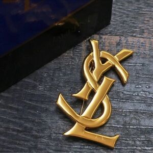 Yves Saint Laurent YSL Gold Plated
Brooch, Pristine Condition, 
$594 $999